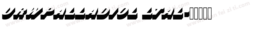 URWPalladioL ltal字体转换